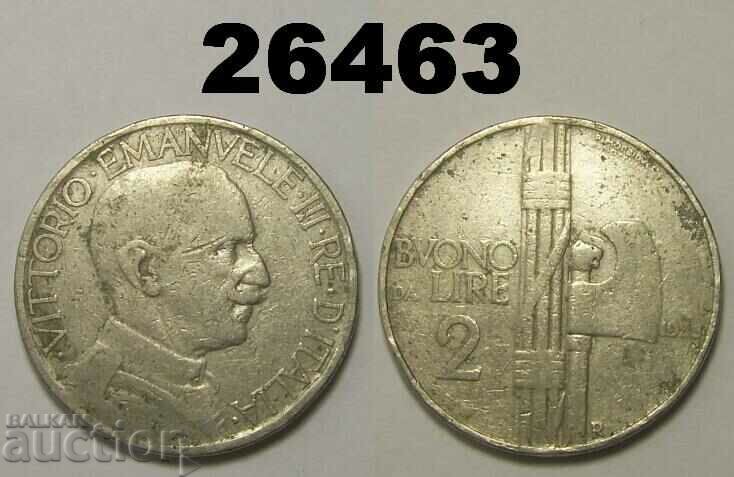 Italia 2 lire 1923