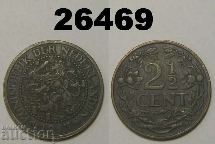 Netherlands 2 1/2 cent 1913