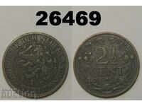 Холандия 2 1/2 цент 1913