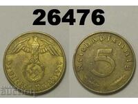 Germany 5 pfennig 1938 A swastika