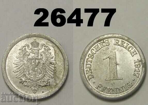 Germany 1 pfennig 1917 A