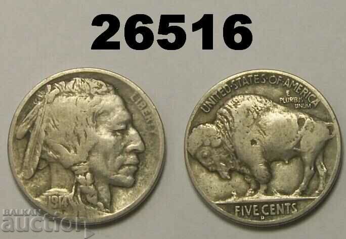 RR! ΗΠΑ 5 σεντς 1914 Δ