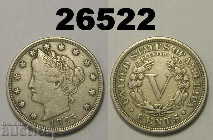 САЩ 5 цента 1895 рядка