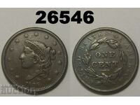 US 1 cent 1838