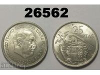 Spain 25 pesetas 1964