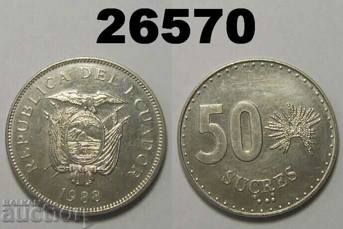 Ecuador 50 Sucre 1988