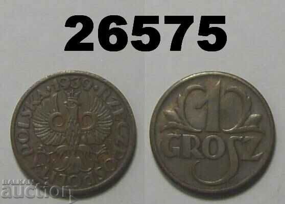 Poland 1 grosz 1939