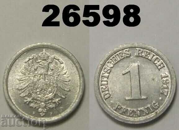 Germany 1 Pfennig 1917 F