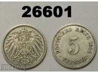 Germany 5 Pfennig 1914 A