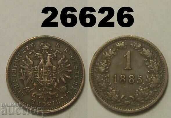 Австрия 1 кройцер 1885