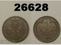 Austria 1 Heller 1911