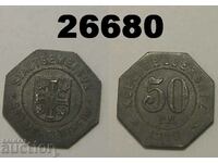 RR! Mergentheim 50 pfennig 1918 Iron Rare