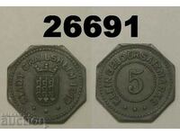 R! Crailsheim 5 pfennig 1917 Zinc Rare