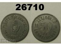 R! Hall 50 pfennig 1918 Iron