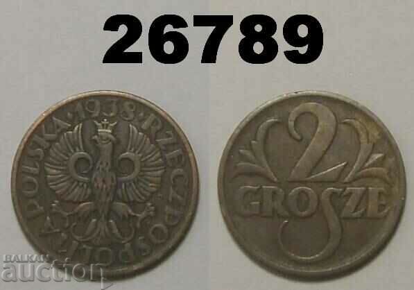 Poland 2 groszy 1938