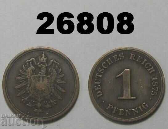 Germany 1 pfennig 1875 C