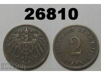 Germania 2 Pfennig 1911 G