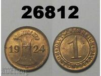 Γερμανία 1 Renten Pfennig 1924 D UNC