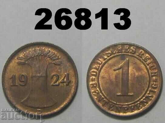 Germany 1 Renten Pfennig 1924 D AUNC