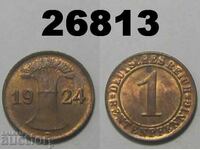 Germany 1 Renten Pfennig 1924 D AUNC