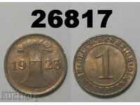 R! Germany 1 Renten Pfennig 1923 F AUNC