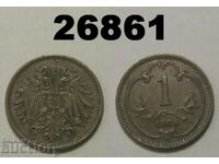 Австрия 1 хелер 1895