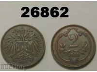 Австрия 2 хелера 1893