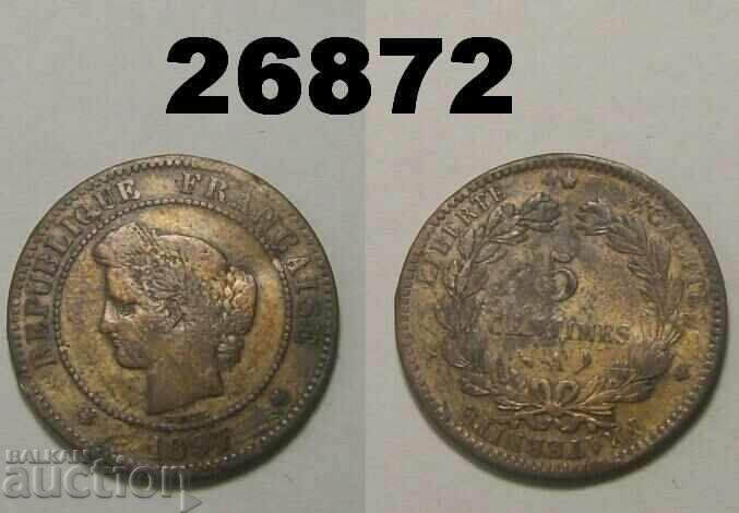 A bătut Franța 5 centimes 1897 A