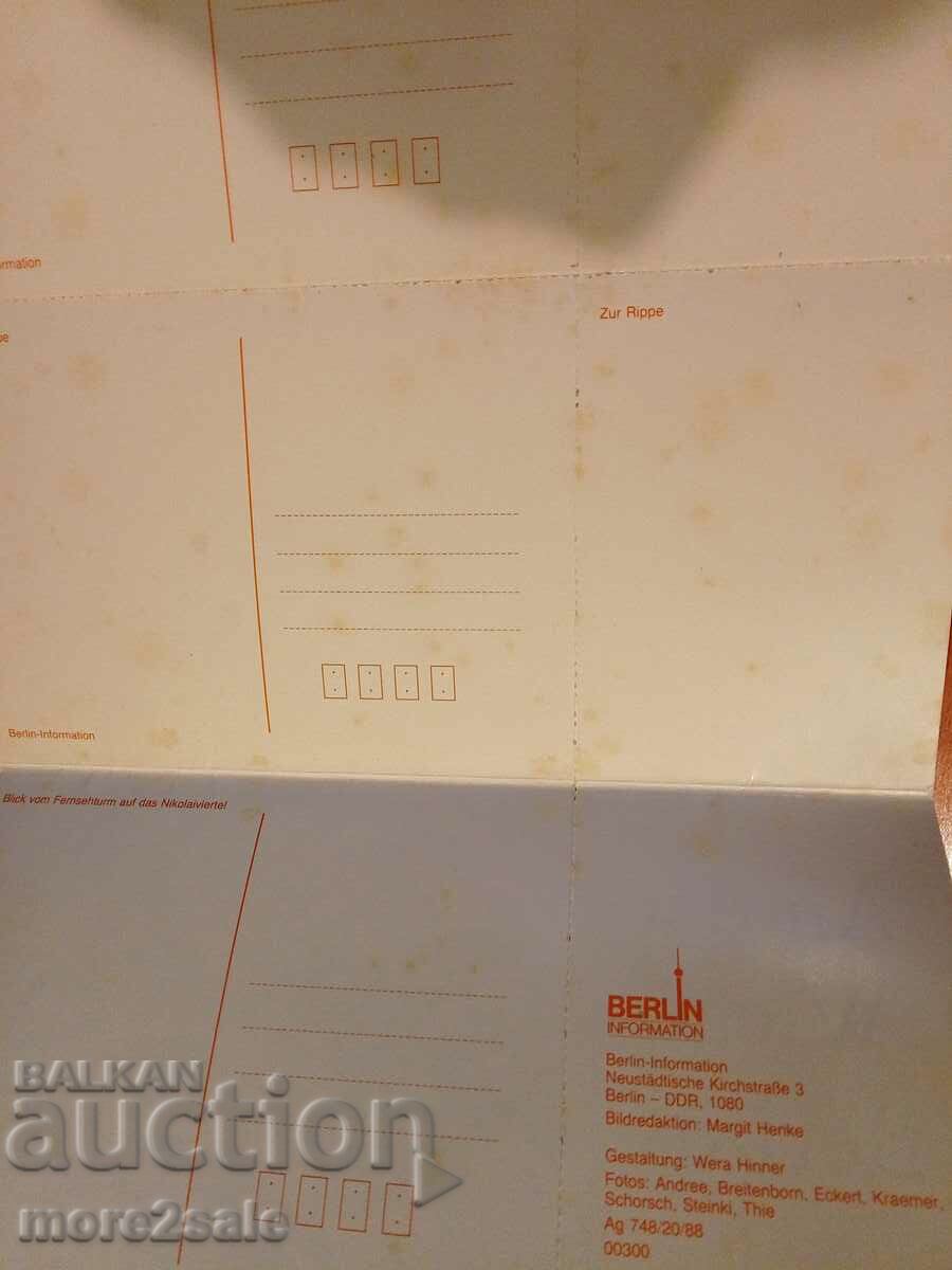 CARD CARDS - 9 COUNT ROLL - Large and Small - BERLIN GERMANY - 7 CARD CARDS - 9 COUNT ROLL - Large and Small - BERLIN GERMANY - 7