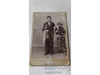 Снимка Русе Момче в костюм 1898 Картон