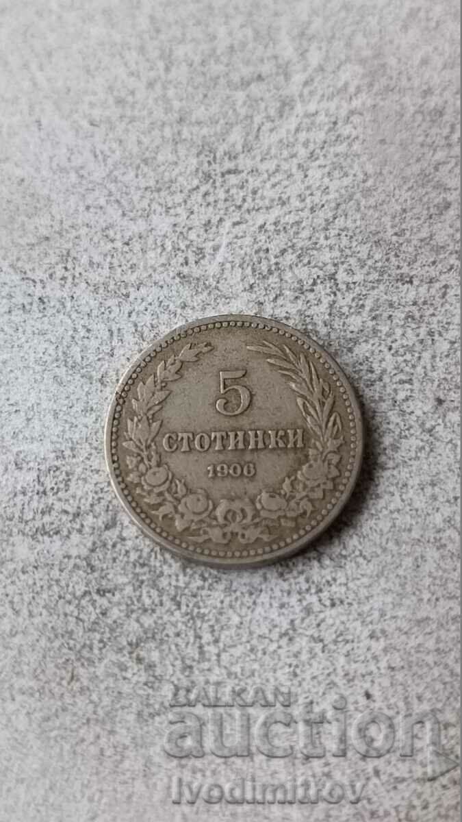 5 cents 1906