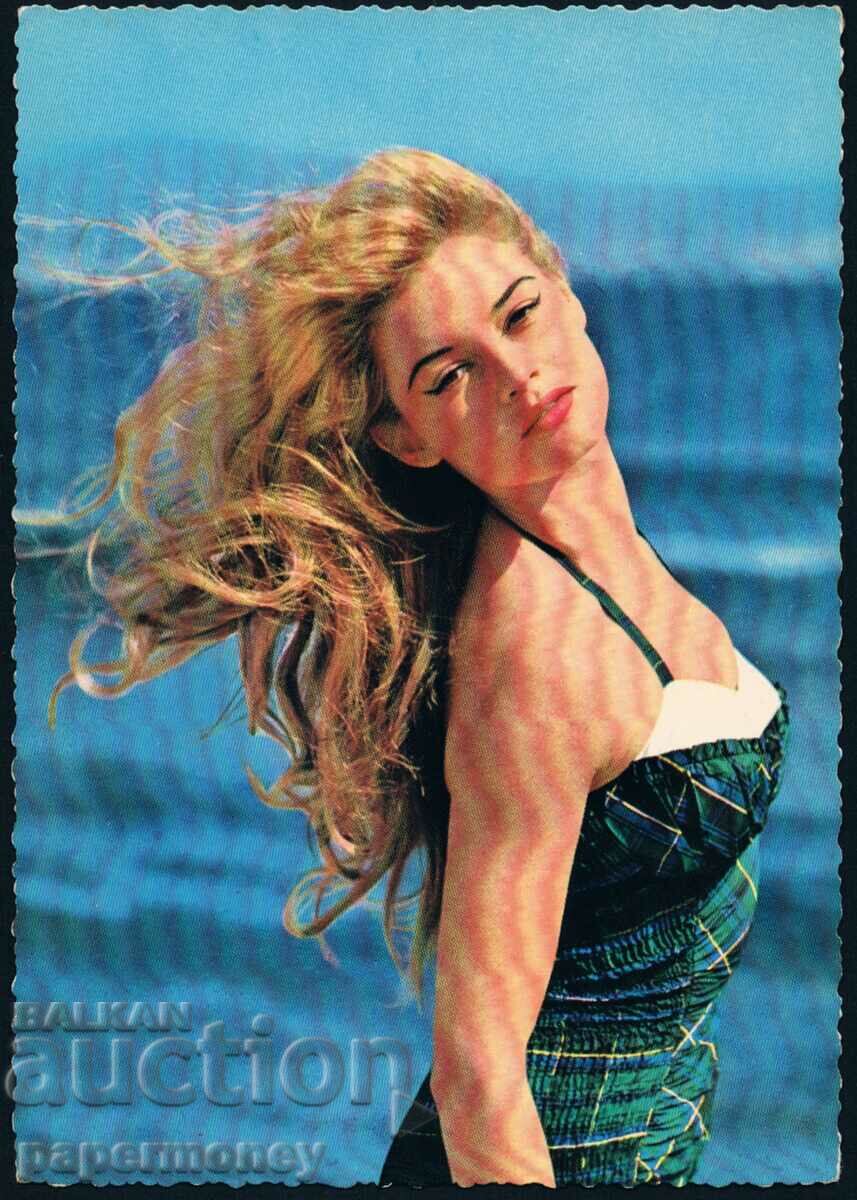 Σπάνια γερμανική καρτ ποστάλ Brigitte Bardot