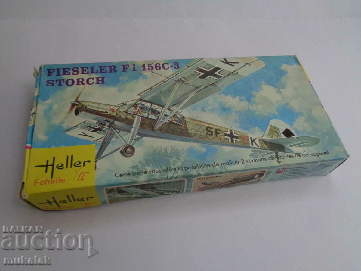 HELLER 1/72 FIESELER 156 C AIRCRAFT MODEL PLANE ASSEMBLY