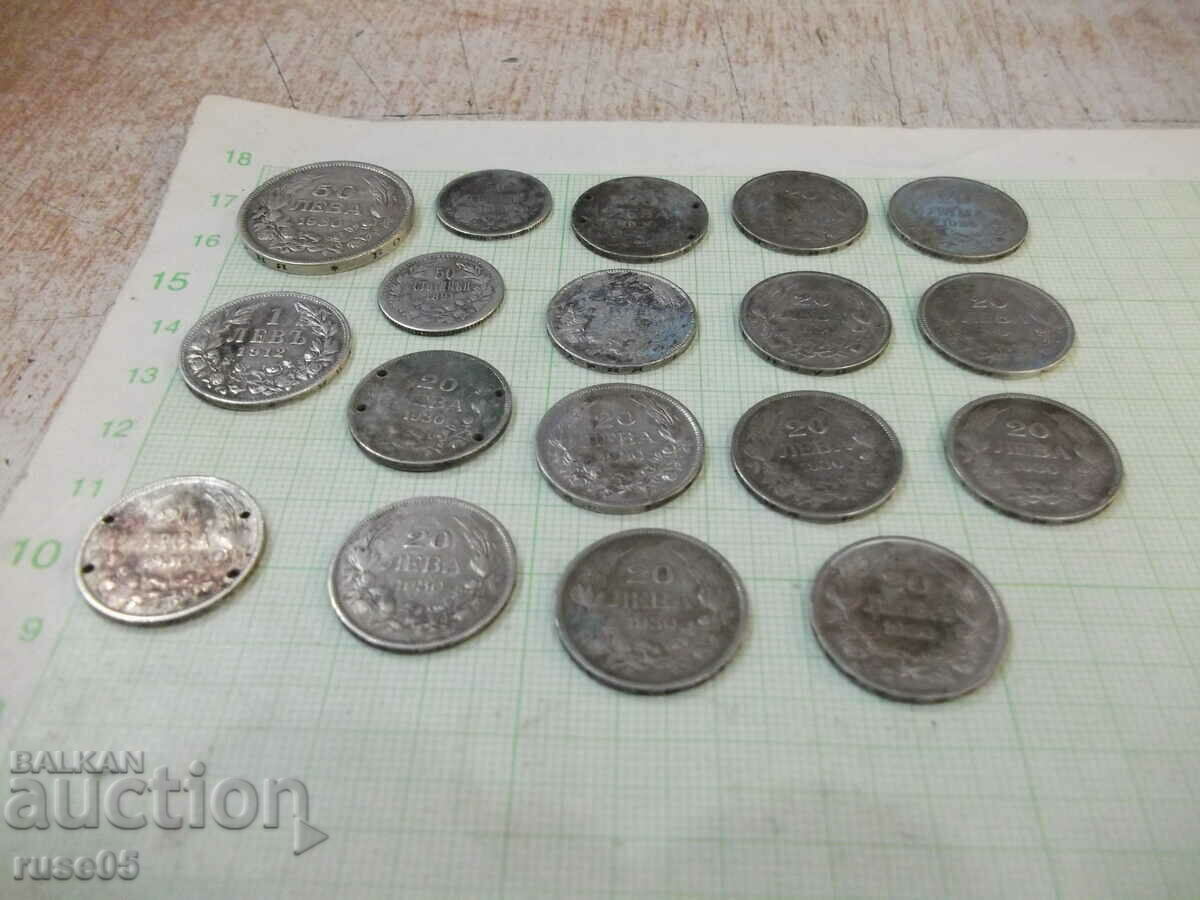 Delivery of Lot of 18 pcs. Bulgarian silver coins