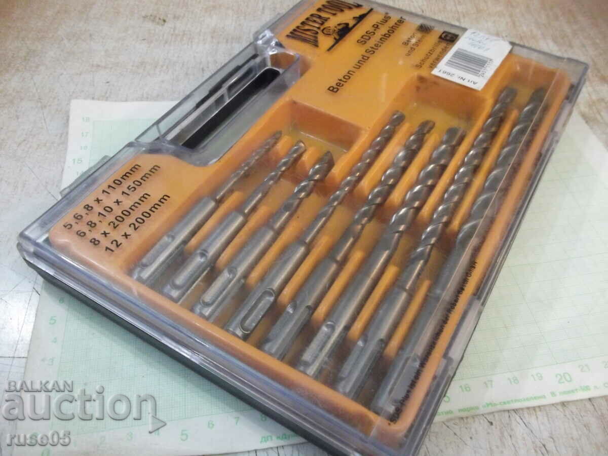 Auction  Drills 8 pcs. set "MISTER TOOL - SDS - Plus" new