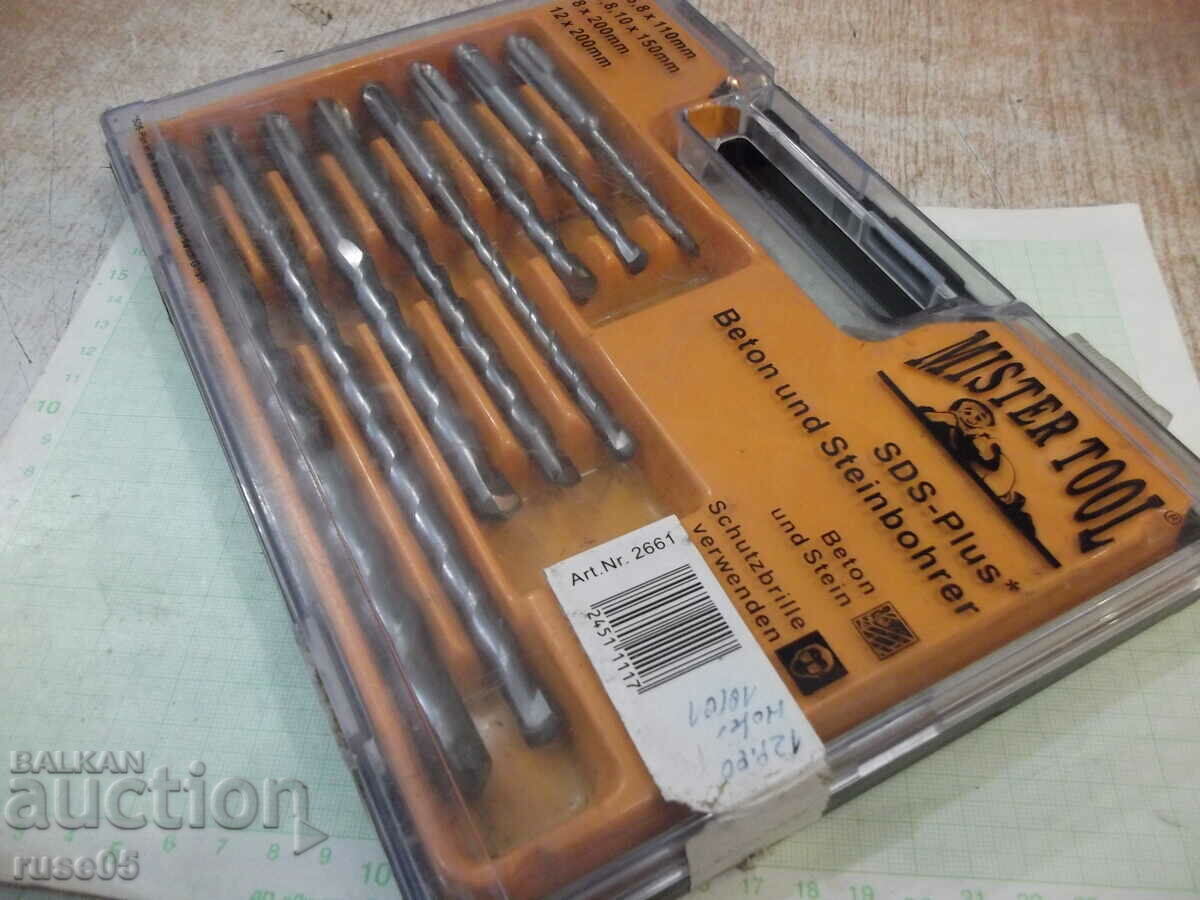 Delivery of Drills 8 pcs. set "MISTER TOOL - SDS - Plus" new