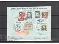 BULGARIA TRAVELED AIR R PLIC SOFIA VIENNA 1930 STICKER