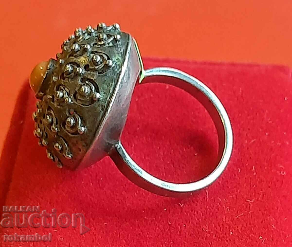 Παράδοση Αντίκα ασημένιο δαχτυλίδι Παράδοση Αντίκα ασημένιο δαχτυλίδι