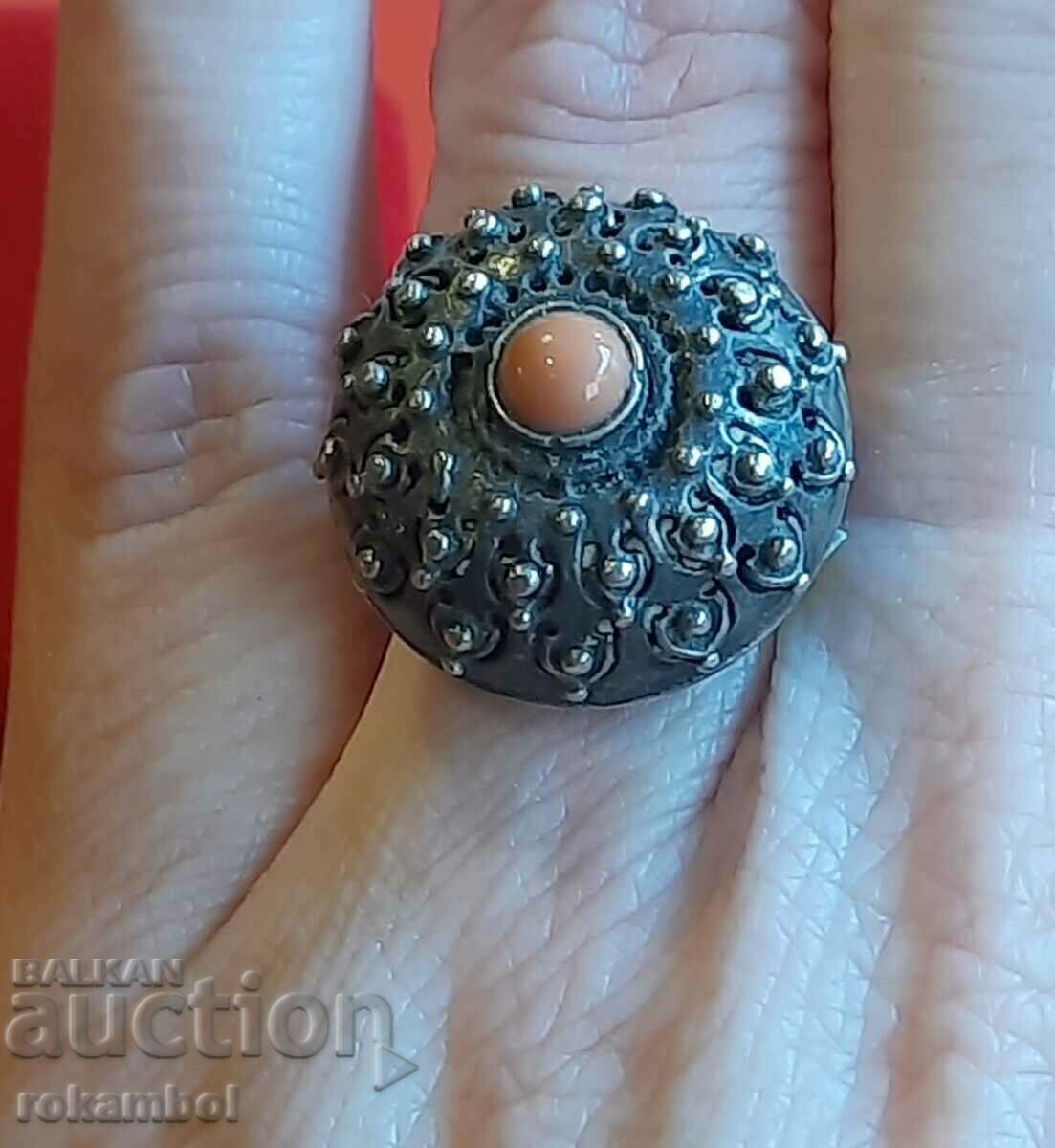 Αντίκα ασημένιο δαχτυλίδι - 5 Αντίκα ασημένιο δαχτυλίδι - 5