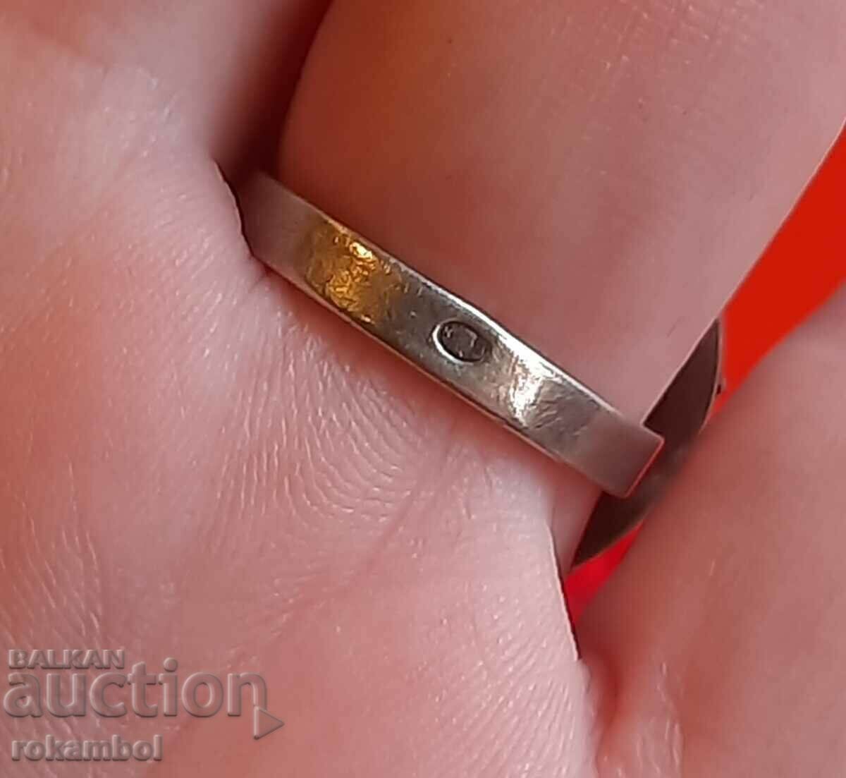 Αντίκα ασημένιο δαχτυλίδι - 6