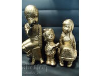 No.*7259 three old figures / statuettes