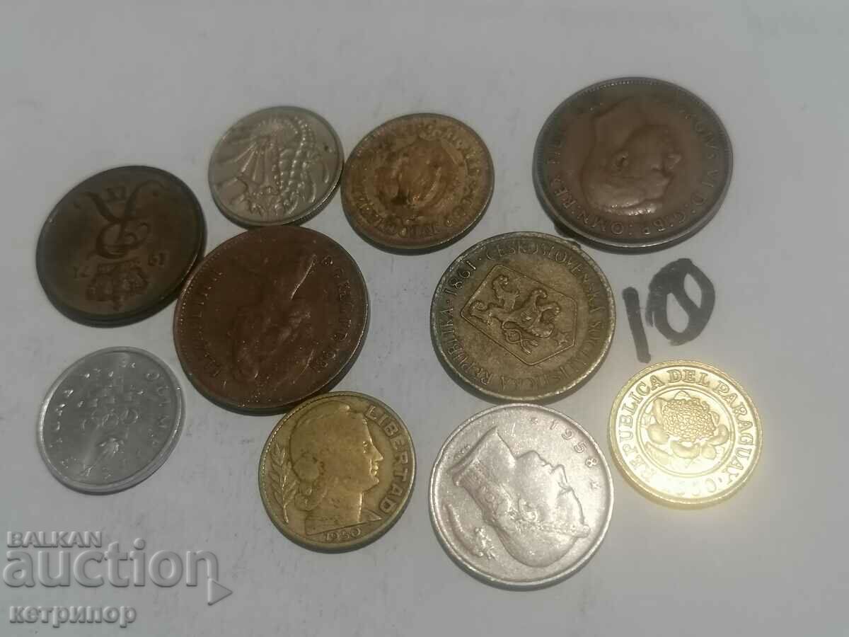 Lot of coins 10 pcs. with price 9.90 BGN | € 5.06 Lot of coins 10 pcs. with price 9.90 BGN | € 5.06