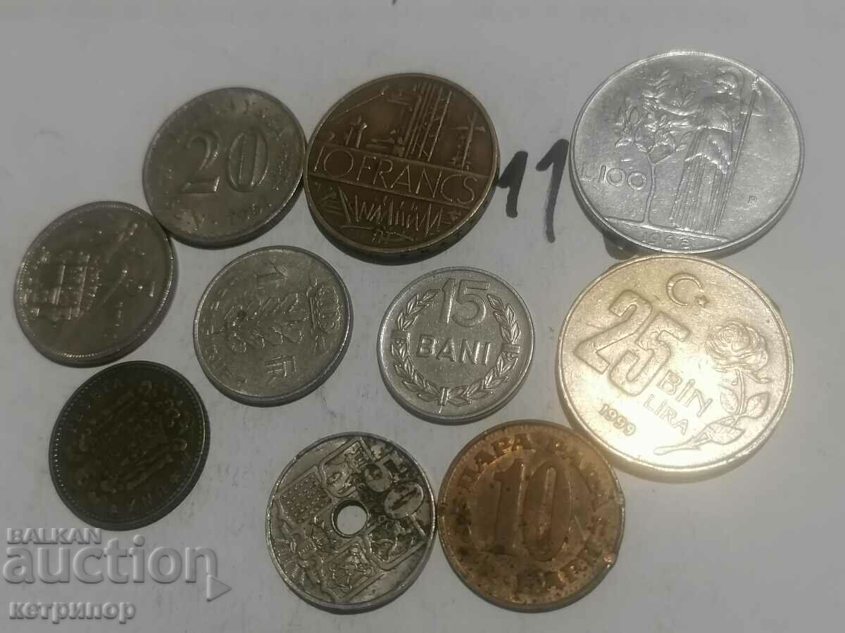 Lot of coins 10 pcs. with price 9.90 BGN | € 5.06