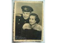 Old small photo - sailor, officer - 1952