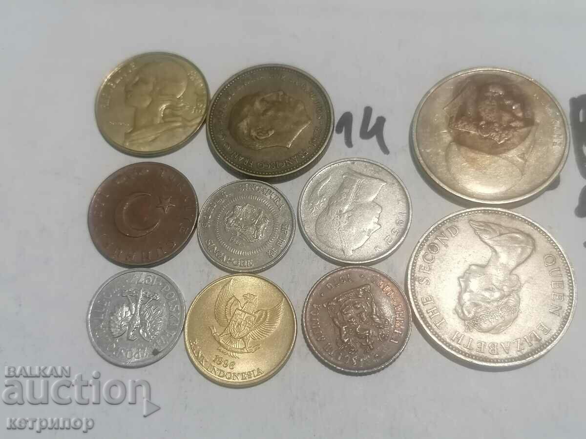 Lot of coins 10 pcs. with price 9.90 BGN | € 5.06 Lot of coins 10 pcs. with price 9.90 BGN | € 5.06