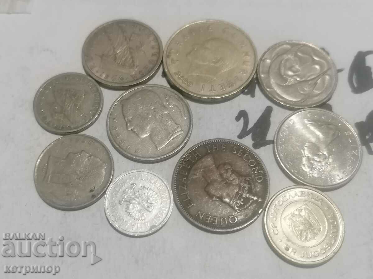 Πολλά νομίσματα 10 τεμ. με τιμή 9.90 BGN | € 5.06 Πολλά νομίσματα 10 τεμ. με τιμή 9.90 BGN | € 5.06