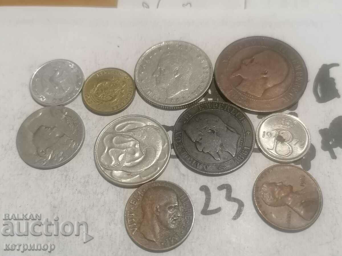 Lot of coins 10 pcs. with price 9.90 BGN | € 5.06