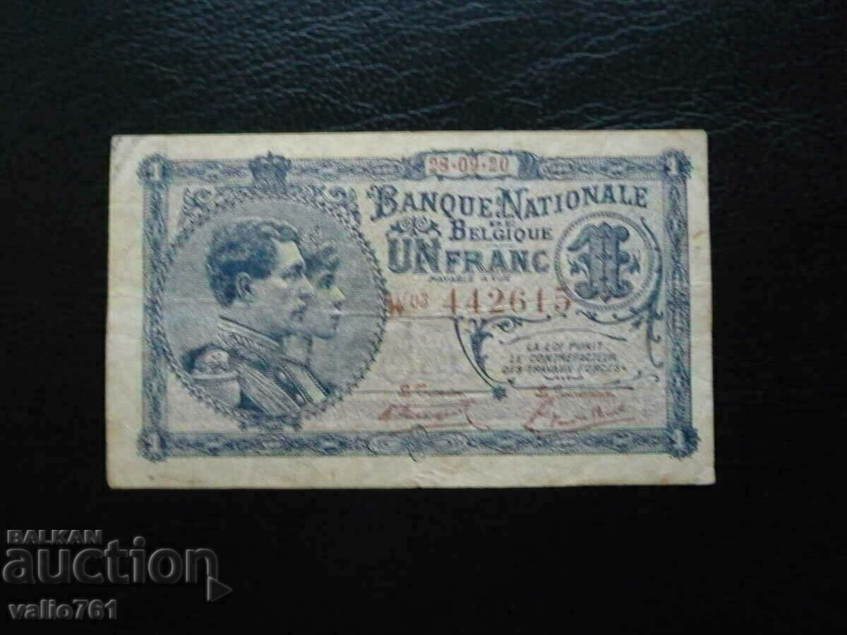 BELGIA 1 FRANC 1920