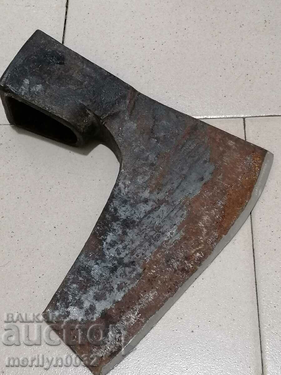 Old forged soc ax without a handle with a satyr ax stamp with price 65.00 BGN | € 33.23