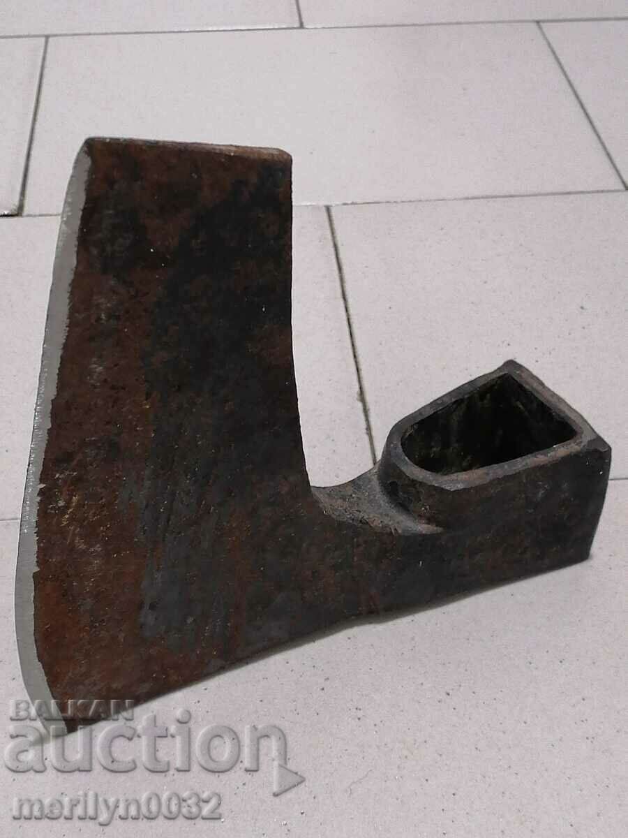 Delivery of Old forged soc ax without a handle with a satyr ax stamp